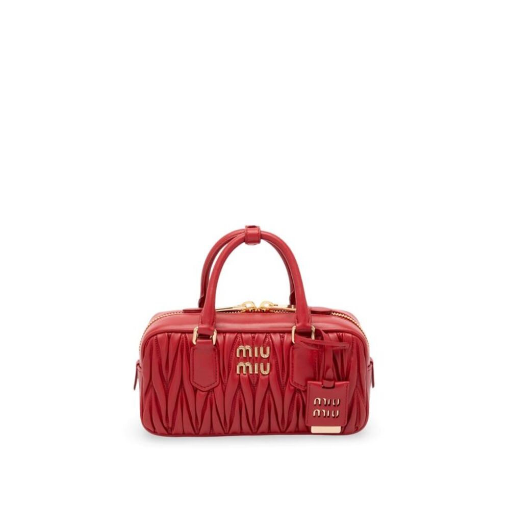 Miu Miu Women `Arcadie` Matelassé Nappa Leather Bag